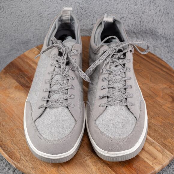 Mens JOHNNIE-O "Surfside" Light Grey Lace-Up Sneakers Beach Coast - 12 - Picture 2 of 7